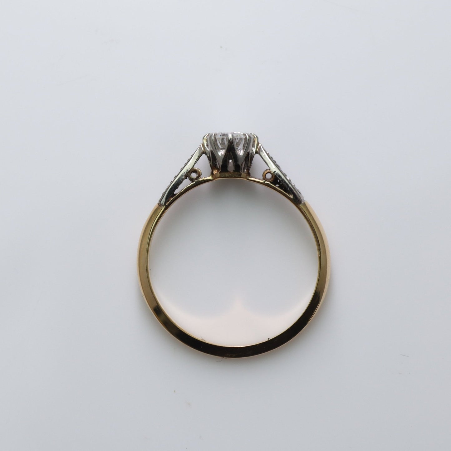 18 Carat Yellow Gold Diamond Solitaire Ring