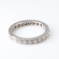 1940s Vintage Platinum Diamond Eternity Ring 1.20 carats