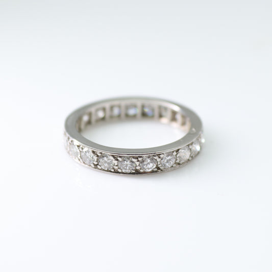 Vintage Diamond Eternity Ring circa 1940.