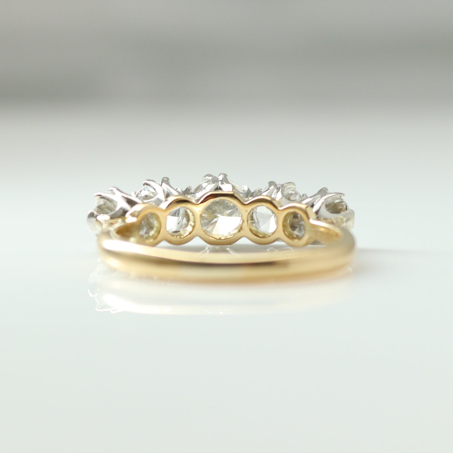 Yellow Gold Five Stone Diamond Ring