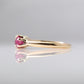 Ruby and Diamond Three Stone Ring