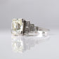 Art Deco 1.75 Carat Old Mine Cut Diamond Solitaire Ring