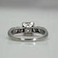 1.15 Carat Art Deco Platinum Diamond Solitaire Engagement Ring