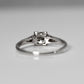 Square Set Old Cut Diamond Solitaire Ring