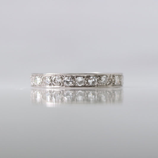 Art Deco 18 carat White Gold Diamond Eternity Ring