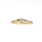 Art Deco 18 Carat Yellow Gold Diamond Solitaire Ring