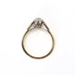 Art Deco 18 Carat Yellow Gold Diamond Solitaire Ring