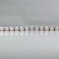 Contemporary White Gold Diamond Line Bracelet