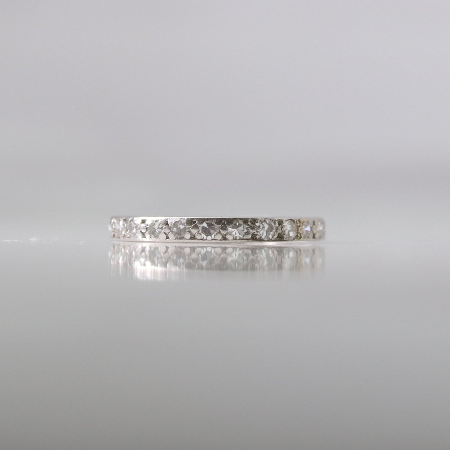 Platinum Diamond Vintage Eternity Ring