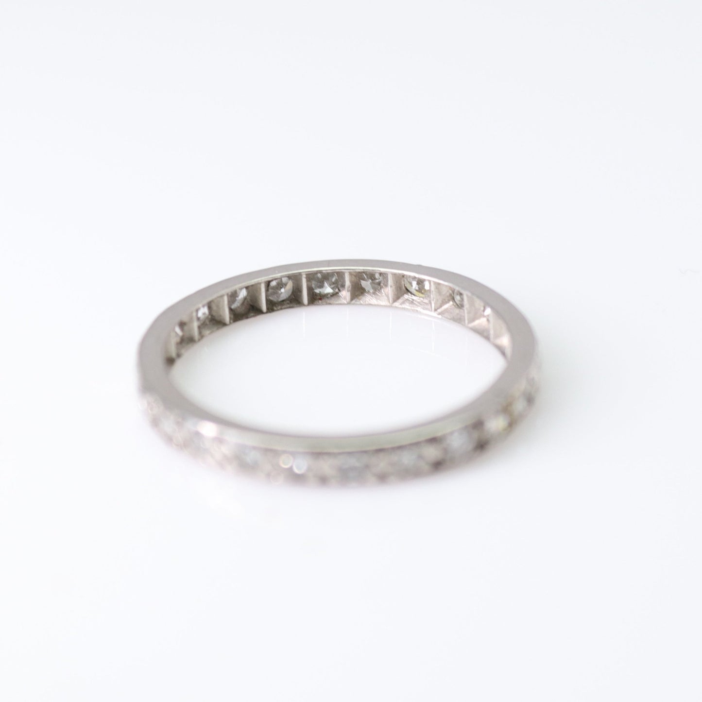 Platinum Diamond Vintage Eternity Ring