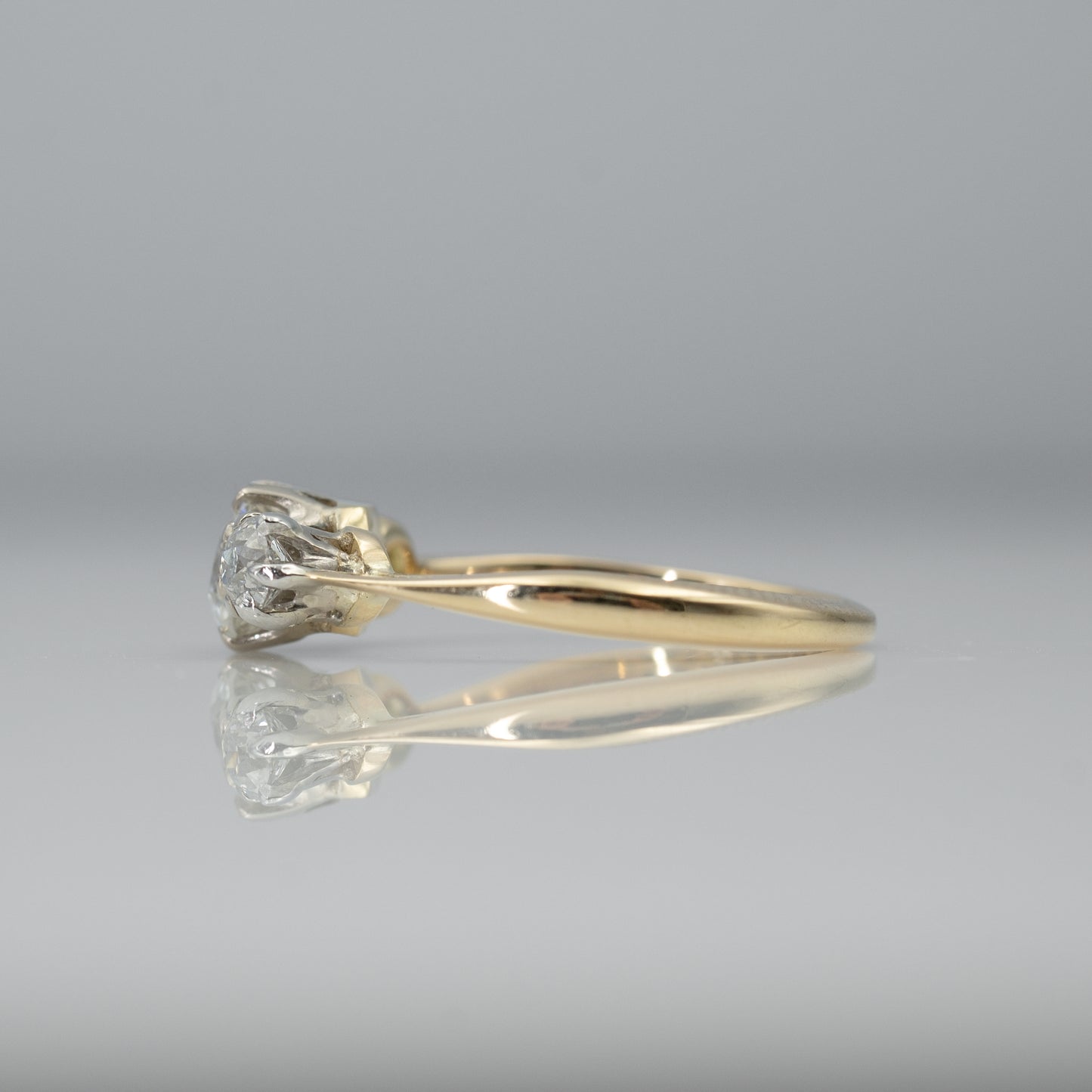 Art Deco Three Stone Diamond Ring