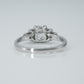 Art Deco Platinum Set Diamond Solitaire Ring