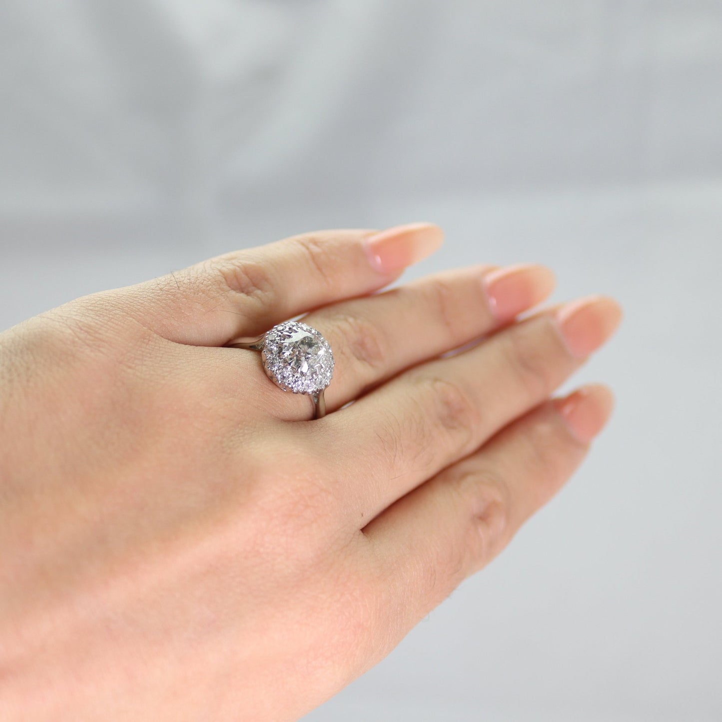 Vintage Diamond Cluster Ring