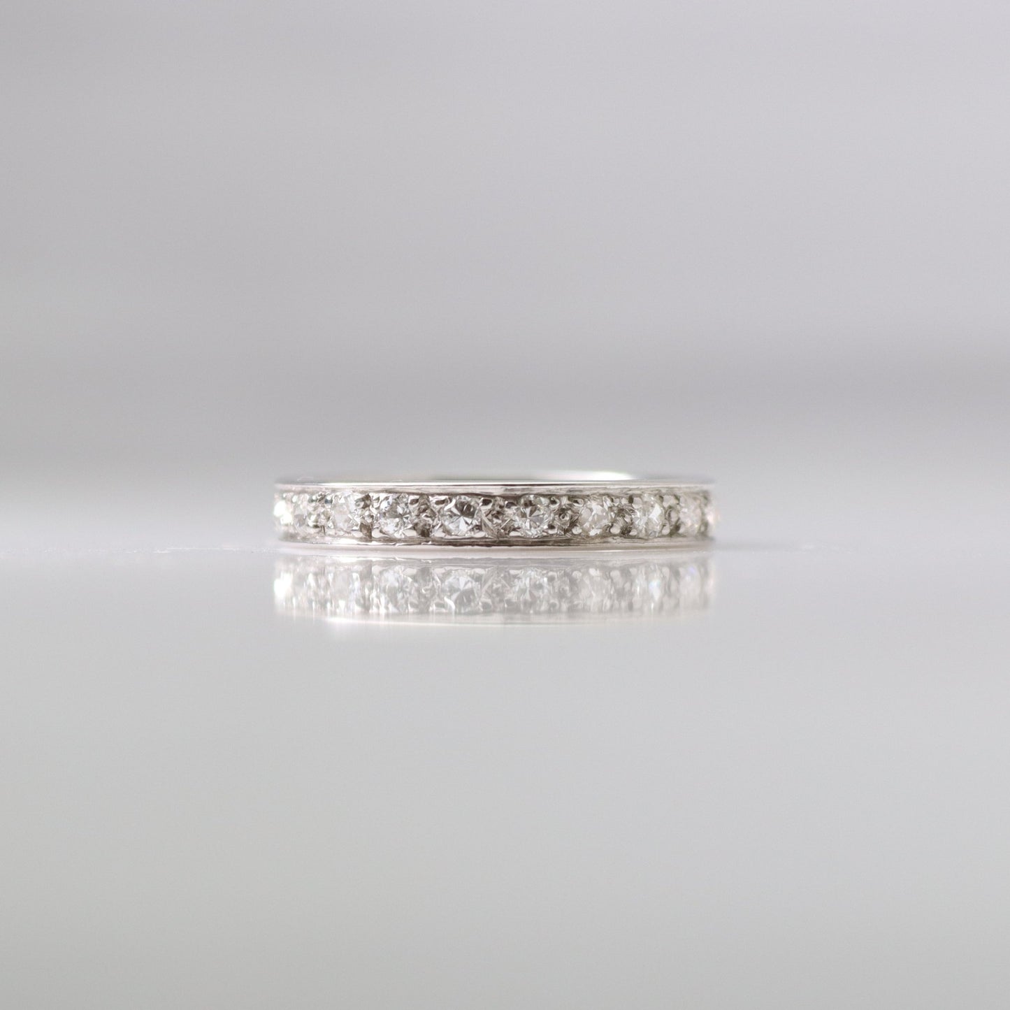 Vintage Platinum .85 carats Diamond Eternity Ring