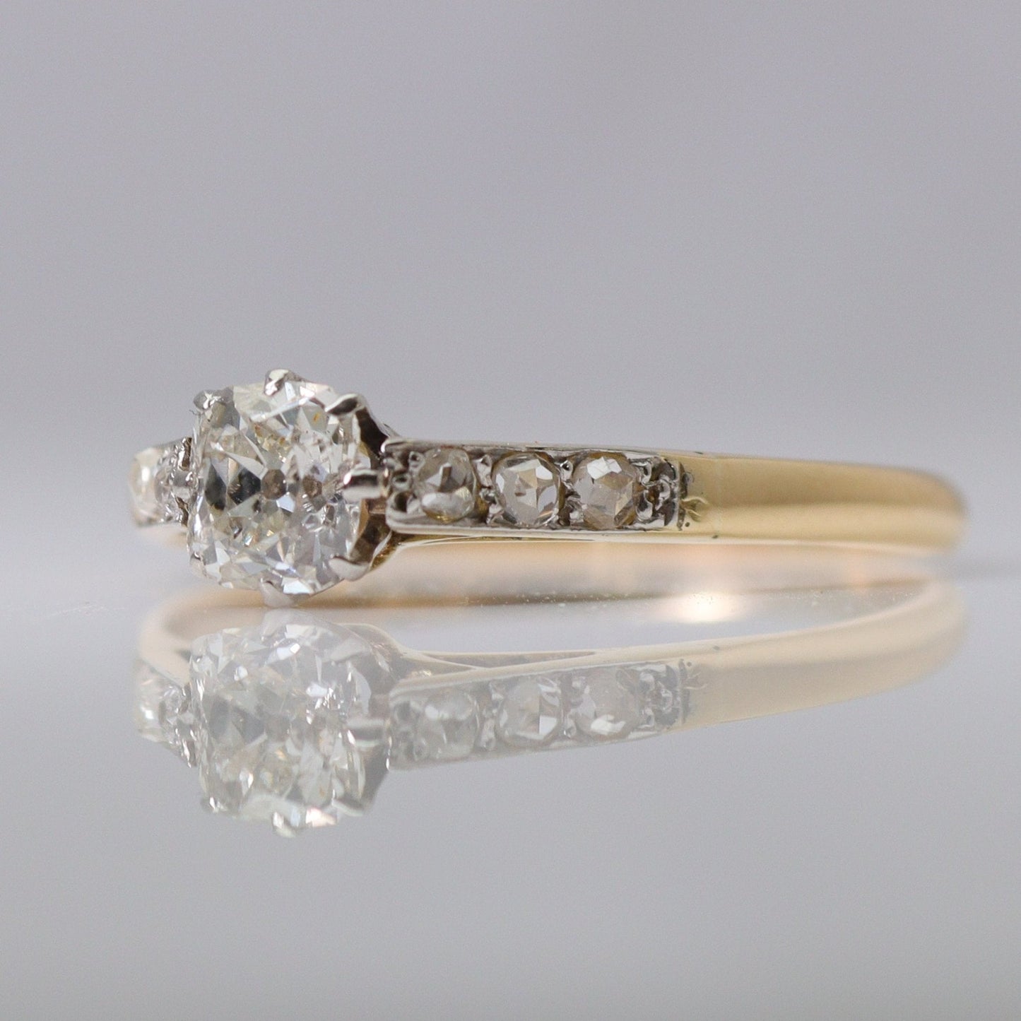 18 Carat Yellow Gold Diamond Solitaire Ring - Friar House