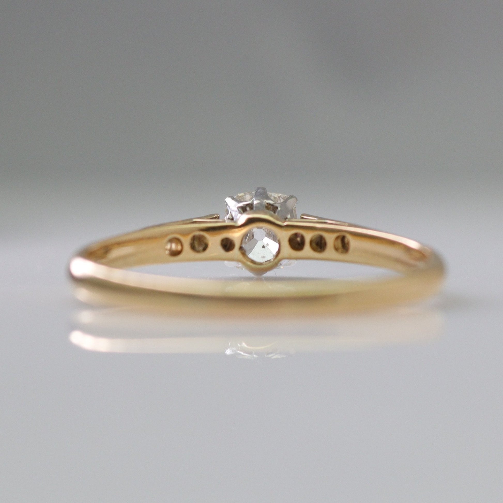 18 Carat Yellow Gold Diamond Solitaire Ring - Friar House