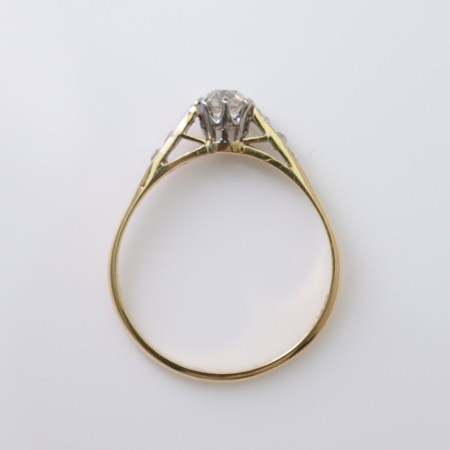 18 Carat Yellow Gold Diamond Solitaire Ring - Friar House