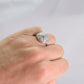 Art Deco Diamond White Gold Bombe Style Ring - Friar House