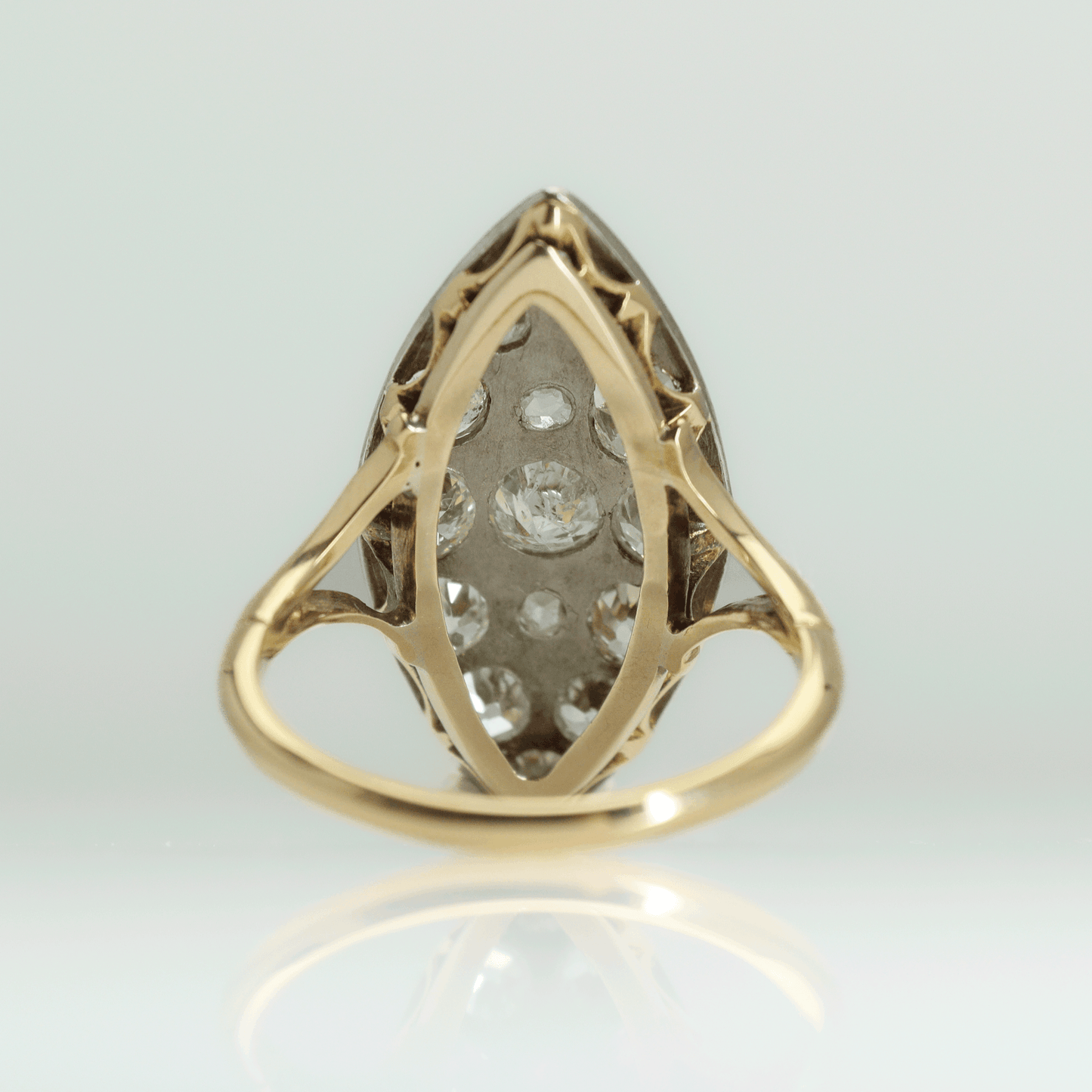 Art Deco Marquise Diamond Panel Ring - Friar House