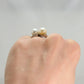 Vintage Cultured Pearl Cross Over Ring. - Friar House