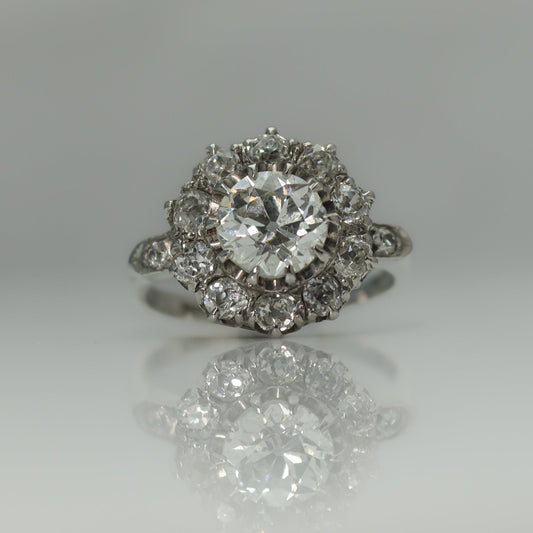 Vintage Diamond Cluster Ring - 2.20 Carats - Friar House